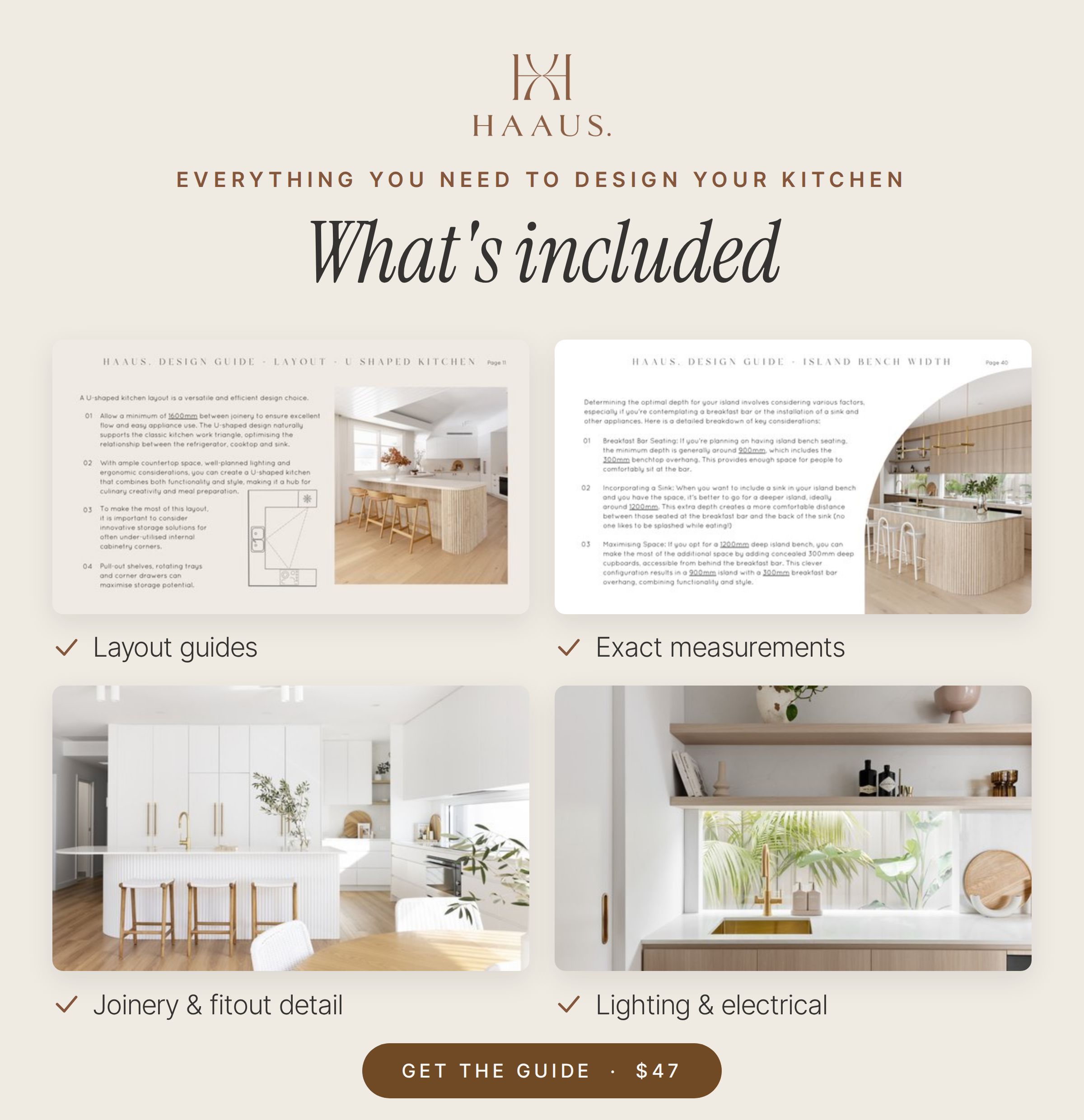 The HAAUS Kitchen Design + Measurement Guide