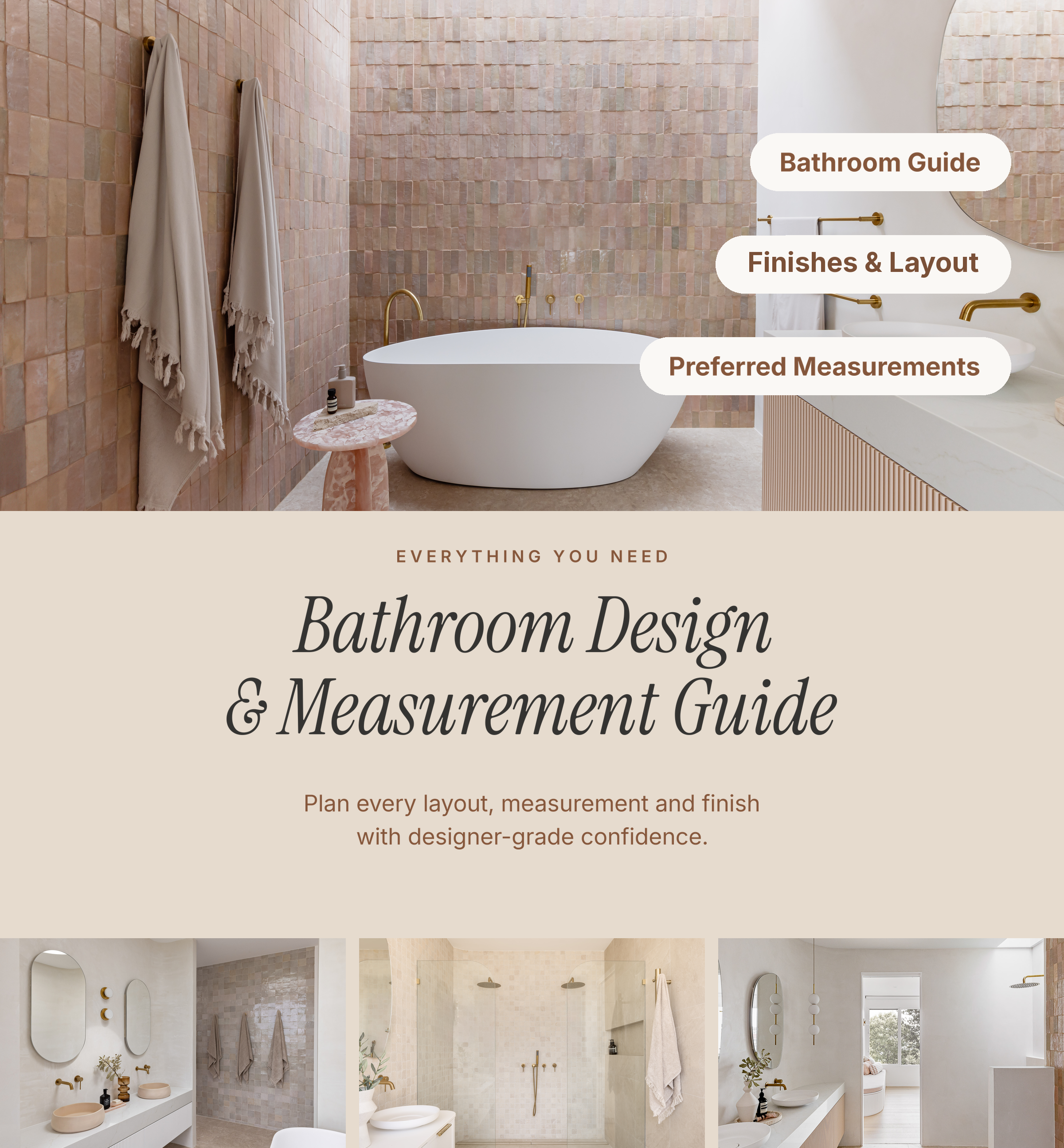 The HAAUS Bathroom Design + Measurement Guide