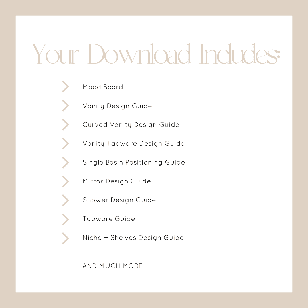 Bathroom Design + Measurement Guide by HAAUS.