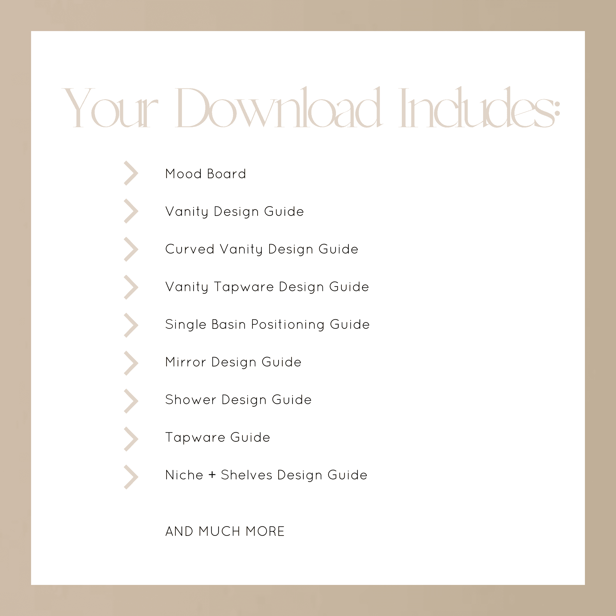 Ultimate Bathroom Collection by HAAUS.