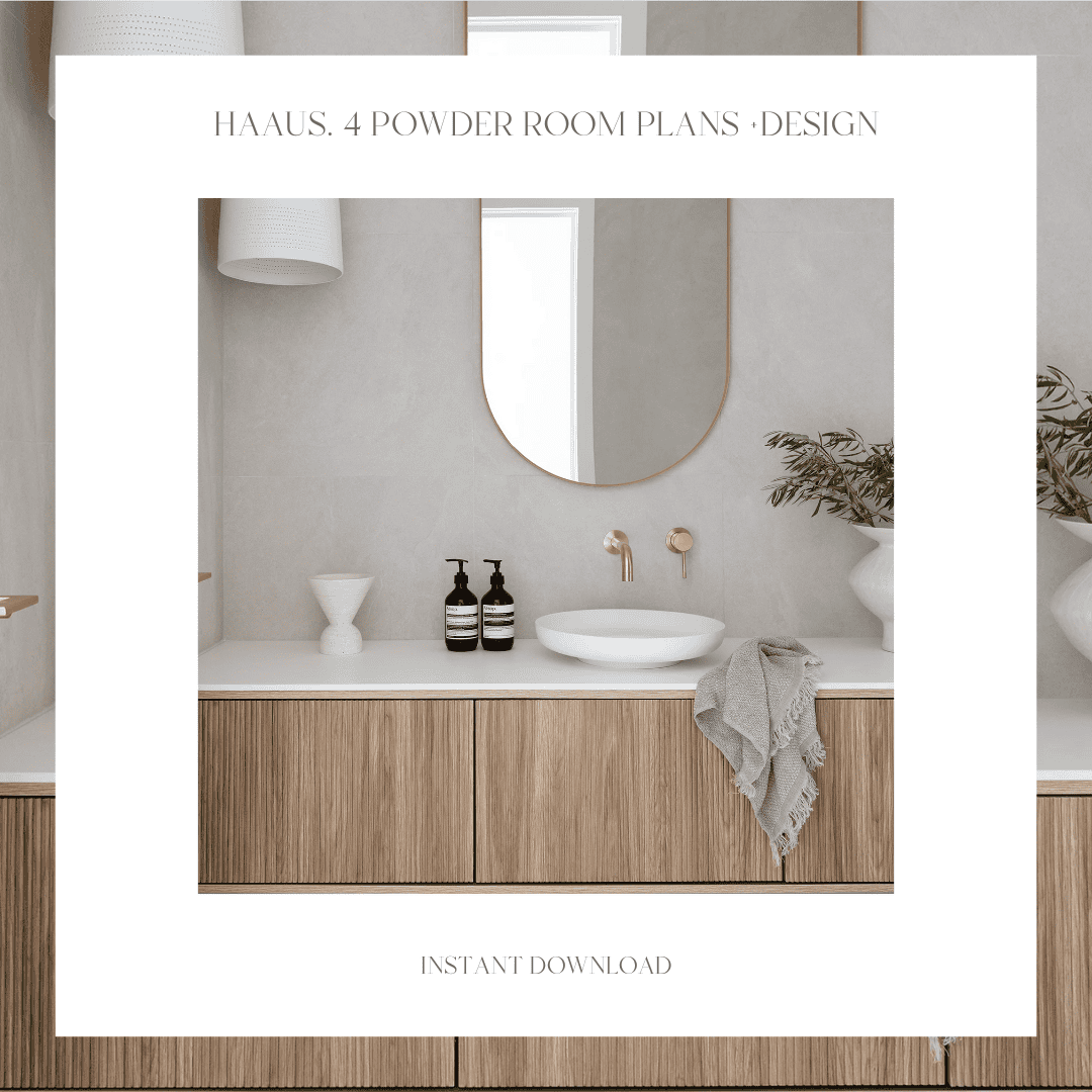 HAAUS. 4 Powder Room Plan + Design Guide