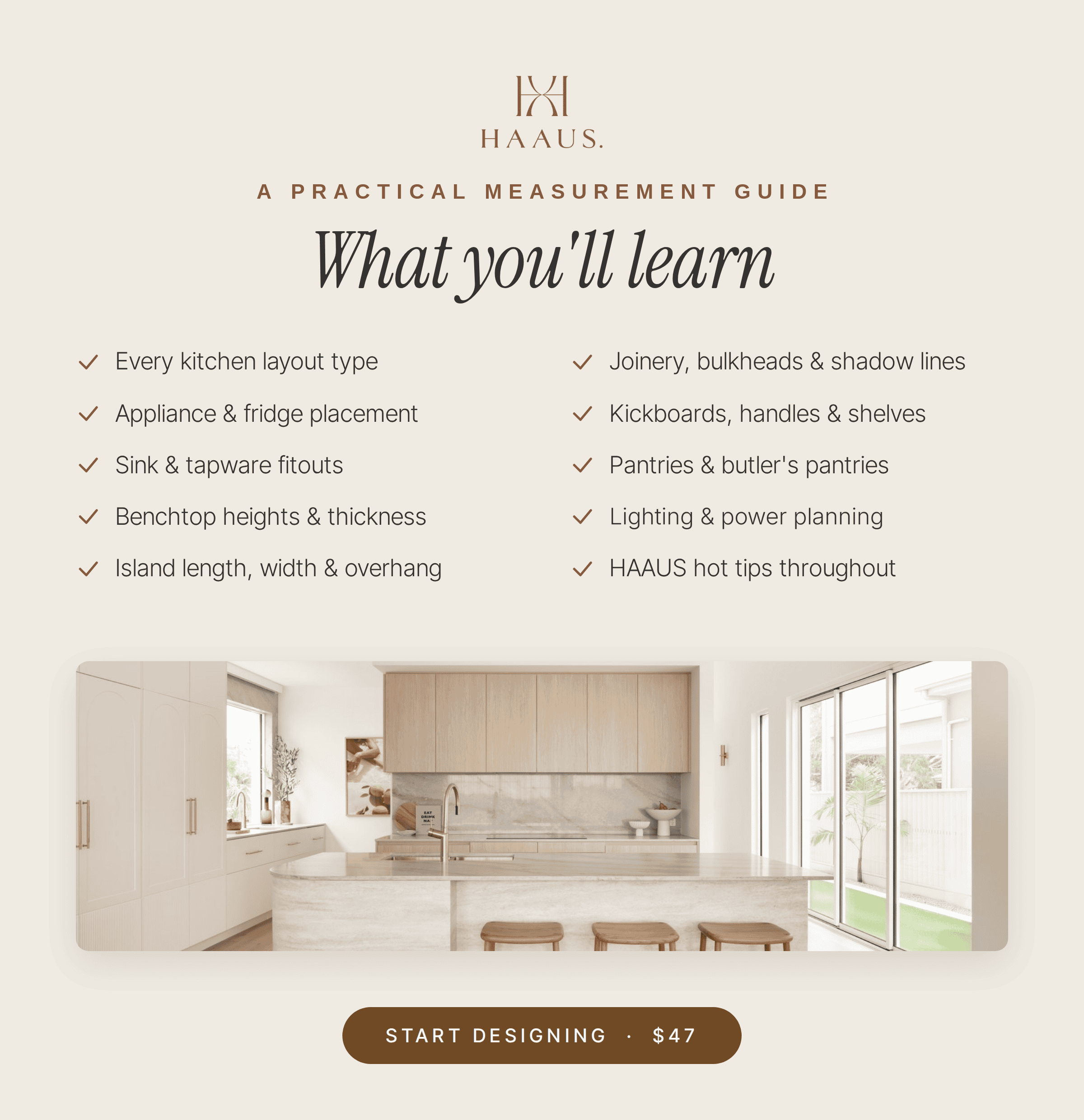 The HAAUS Kitchen Design + Measurement Guide