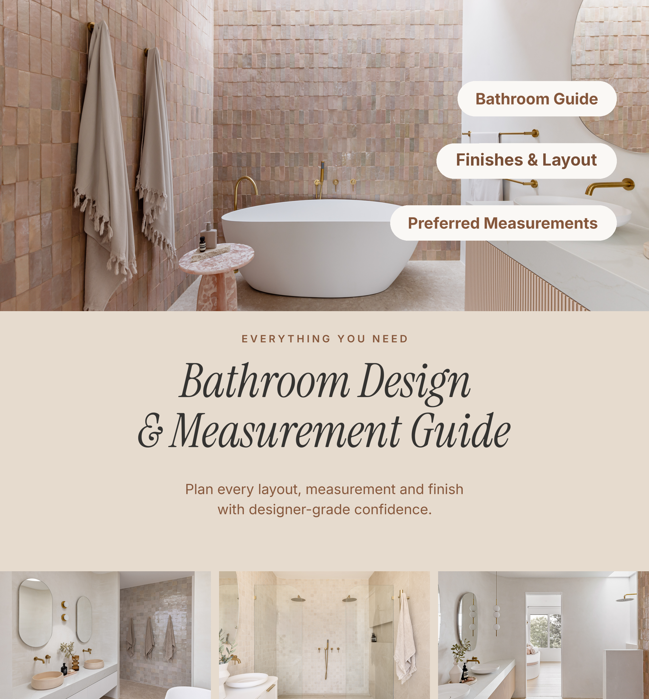Bathroom Design + Measurement Guide